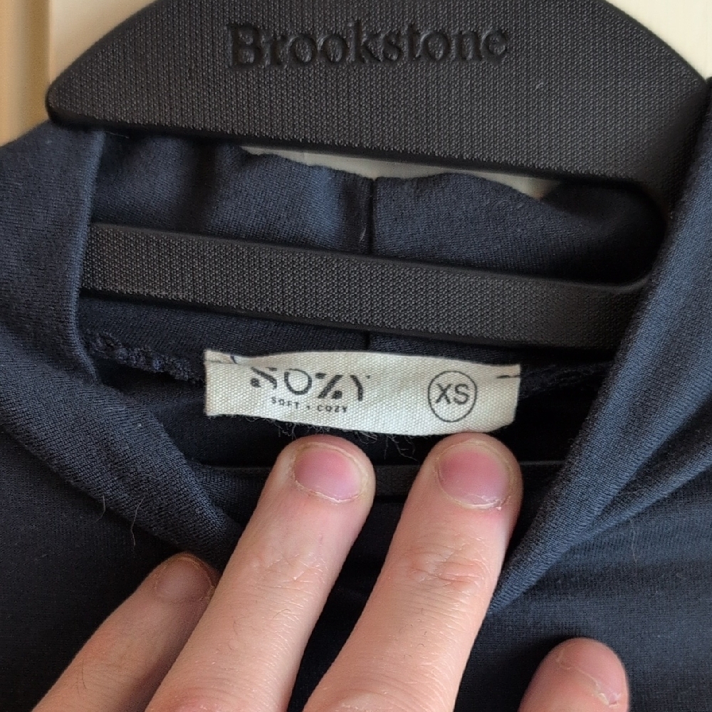 Sozy Slate Blue Long Sleeve Women's Top - Picture 2 of 2